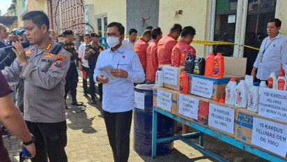 Ditreskrimsus Polda Sumut Gerebek Ruko Tempat Pengoplos dan Gudang Pemasaran Oli Ilegal