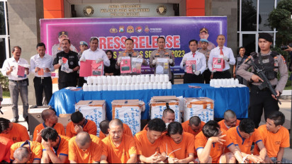 Gawat, Peredaran Narkoba Hampir Menyeluruh di Gresik, 31 Orang Tersangka Ditangkap