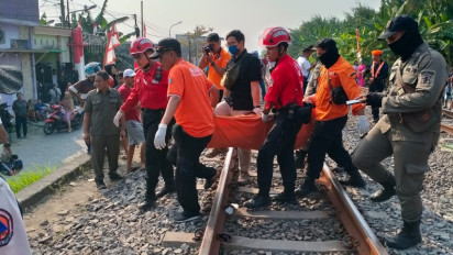 Buru-buru Berangkat ke Sekolah, Seorang Siswa SD Tewas Tertabrak Kereta Api