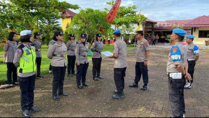 11 Polwan Polres Tapteng Menjalani Pemeriksaan, Ada Apa?
