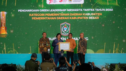 Hebat, Lumajang Borong Tiga Penghargaan Green Leadership Nirwasita Tantra Sekaligus