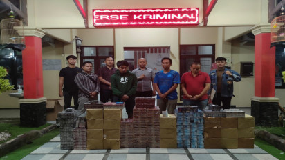 Satreskrim Polres Indramayu Gerebek dan Gagalkan Peredara Rokok Ilegal Tanpa Cukai, Ribuan Bungkus Diamankan