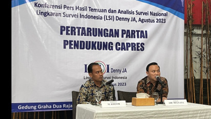 LSI Denny JA: Jika Pilpres 2 Putaran, Pemilih Partai Pro-Anies Lebih Banyak ke  Prabowo