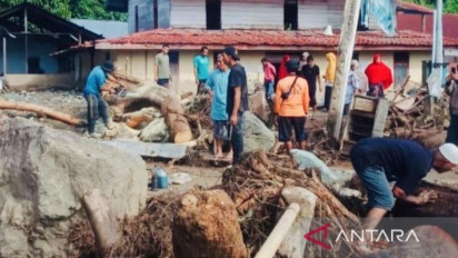 Puluhan Pengungsi Banjir Bandang di Nagan Raya Kembali ke Rumah