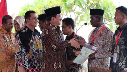 2.035 Sertifikat Tanah Diserahkan oleh Menteri ATR/Kepala BPN dalam GTRA Summit Karimun 2023