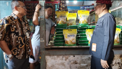 Pantau Harga Beras, Satgas Pangan Sidak Pasar di Banyuwangi