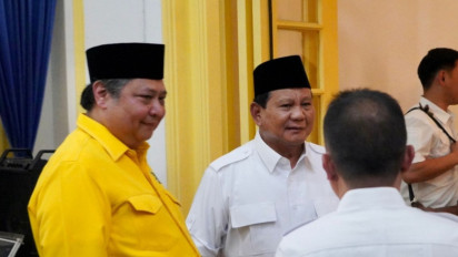 Airlangga Belum Tanggapi soal Peluang jadi Cawapres Prabowo
