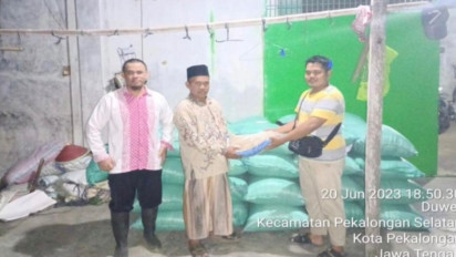 Jaga Cadangan Pangan, Pemkot Pekalongan Salurkan Bantuan Gabah Kering Giling ke Petani