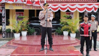 AKBP Nicolas Sidabutar Pimpin Apel Pagi, Menggantikan AKBP Reinhard Nainggolan yang Dicopot Kapolda