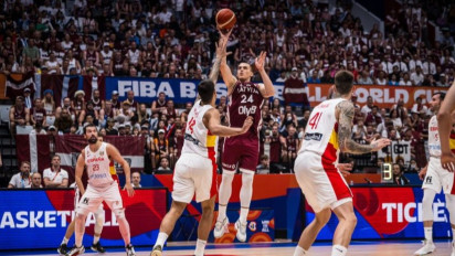 Latvia Buat Kejutan dengan Mengalahkan Juara Bertahan Spanyol di FIBA World Cup