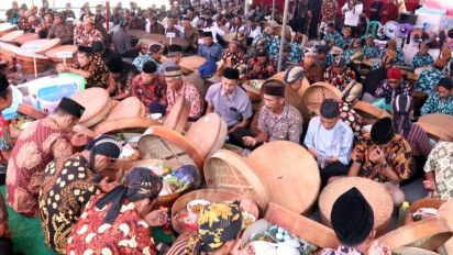 Wujud Rasa Syukur, Warga Adiwarno Kebumen Gelar Tradisi Tenongan, Sambut Musim Tanam Padi