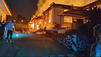 Polisi Masih Terus Selidiki Kasus Kebakaran Kantor Kementerian Agama Kab. Jayapura