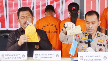Niat Hati Hendak Duduk di Kursi Pelaminan, Sepasang Kekasih Diringkus Polres Dumai Jual Narkotika