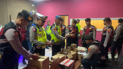 Razia Kafe, Ratusan Botol Miras Disita Polres Kudus