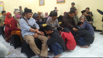 Hendak Tawuran, 14 Remaja Diserahkan Polres Purbalingga kepada Orang Tua Mereka