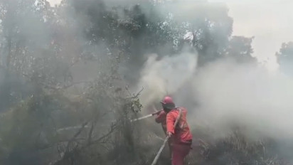 Darurat Kebakaran Lahan,Tiga Kabupaten Bantu Pemadaman di Ogan Ilir