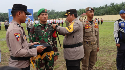 Polres Padang Lawas Apel Gelar Pasukan Operasi Zebra Toba 2023