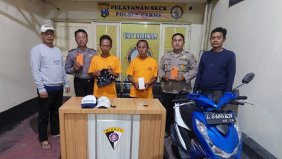 Nyamar Jadi Tukang Servis AC, Dua Maling di Gresik Berhasil Diringkus Polisi