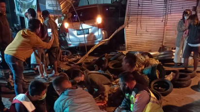 Mobil Tabrak Motor dan Pejalan Kaki di Sleman, 3 Orang Terluka