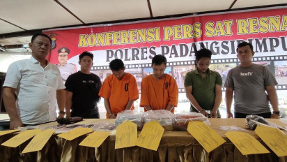 Polisi Tangkap Jaringan Narkoba Lapas Medan di Padangsidimpuan, 3 Tersangka dan 3,18 Kilogram Sabu Diamankan