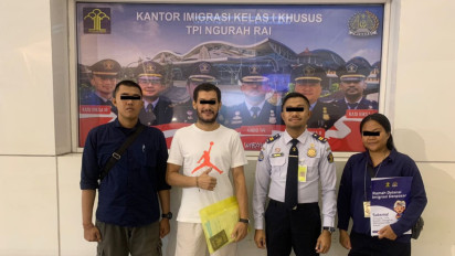 Tidak Sanggup Bayar Denda Overstay, Rudenim Kanwil Kemenkumham Bali Deportasi WNA asal Mesir
