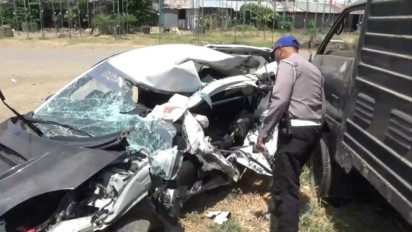 Tabrak Pohon dalam Kecepatan Tinggi Pengendara Tewas di Tempat