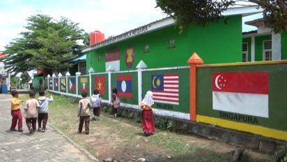 Dukung Semangat ASEAN, SD di Tanjungpinang Menampilkan Kreativitas Mural dan Taman ASEAN di Lingkungan Sekolah