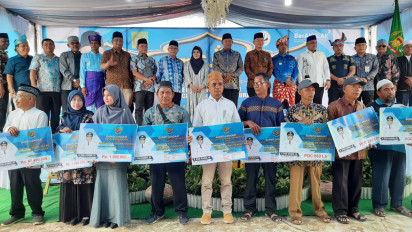 Plt Bupati Langkat Beri Bantuan Kepada Ribuan Warga di Kecamatan Tanjung Pura