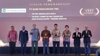BUMI Dianugerahi Top GRC 4 Stars & Top Committed Leader Awards 2023