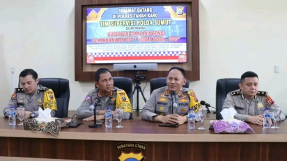 Asistensi Ops Zebra Toba 2023,Polres Tanah Karo Terima Supervisi