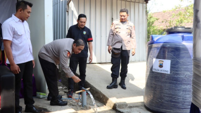 Atasi Krisis Air Bersih, Polres Kudus Berikan Bantuan Sumur Bor dan Pompa Air