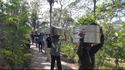 Melihat Lebih Dekat Tradisi Saparan Warga Lereng Gunung Merbabu Boyolali