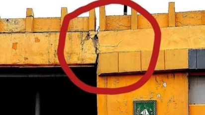 Warga Panik Jembatan Fly Over di Jalan Sudirman Retak, Ini Kata Dinas PUPR Riau