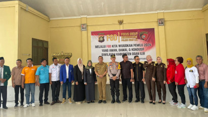Antisipasi Kisruh Pemilu 2024, Polres Ogan Ilir Gelar FGD Agar Pemilu Berjalan Aman, Damai dan Kondusif