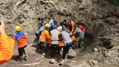 Nahas! Tiga Buruh Gali Tewas Tertimbun Longsor di Tebing Karangasem, Bali