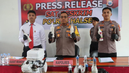 Tangkap Ikan Gunakan Bahan Peledak Nelayan Asal Halmahera Selatan Diringkus Polisi