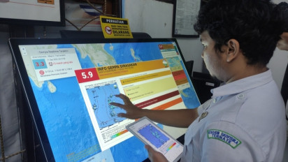 Gempabumi Tektonik M5,9 Halmahera Barat Tidak Berpotensi Tsunami