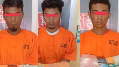 Warga Curhat ke Polisi, 3 Pria Pengedar Sabu di Tapteng Diringkus di Pondok
