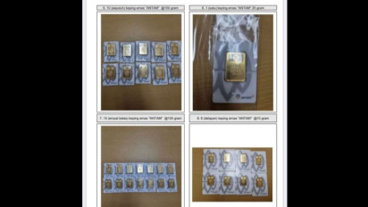 Ini Penampakan 2,5 kilogram Emas Sitaan dari Mantan Rektor Unila Karomani yang akan Dilelang