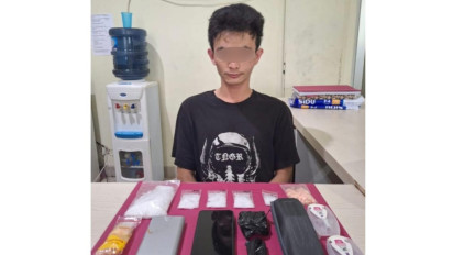 Edarkan Sabu ke Para Pemuda di Pangkalpinang, Seorang Pemuda Pengedar Ditangkap Polisi