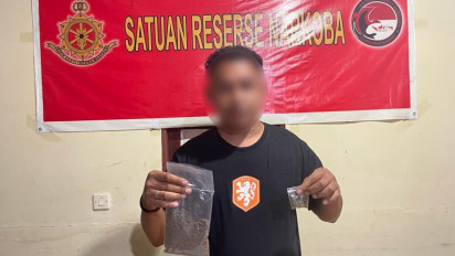 Satres Narkoba Polres Nabire Tangkap Pelaku Penyalahgunaan Narkotika Jenis Ganja