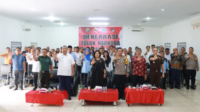 Polres Sibolga Laksanakan Deklarasi Tolak Narkoba Menuju Sibolga Bersinar