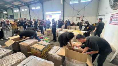 Wow..! Penyelundupan Narkotika Senilai Rp96,6 Miliar Dibongkar Bea Cukai Tanjung Perak Surabaya