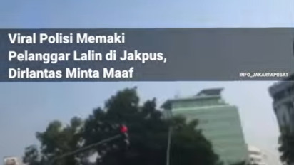 Viral! Petugas Polantas Caci Maki Pemotor di Cikini dengan Kata 'Monyet'