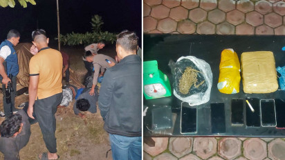 Pesta Narkoba di Pinggiran Danau Toba: Polisi Ciduk 11 Tersangka dan 1,25 Kg Ganja Kering di Lokasi Camping
