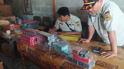 Tim Gabungan Sita Ribuan Batang Rokok Ilegal di Blora