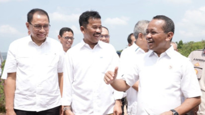 Tinjau Pulau Rempang, Bahlil Lahadalia Disambut Riang Canda dengan Gubernur Kepri, Reaksi Netizen Membara