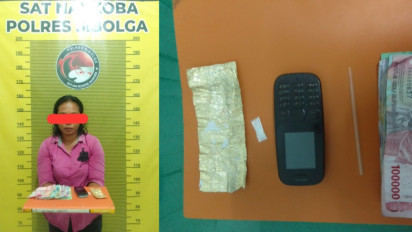 Jual Sabu, Seorang Ibu Rumah Tangga di Sibolga Ditangkap Tim Opsnal Polsek Sibolga Selatan