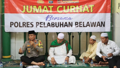 Ciptakan Kamtibmas yang Kondusif Jelang Pemilu dan Akhir Tahun, Polres Pelabuhan Belawan Galang Warga