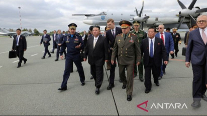 Kunjungi Pabrik Pesawat Yuri Gagarin, Kim Jong Un Takjub Dengan Teknologi Dirgantara Rusia